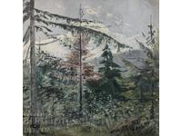 Lyuben Doganov - forest landscape - oil paints