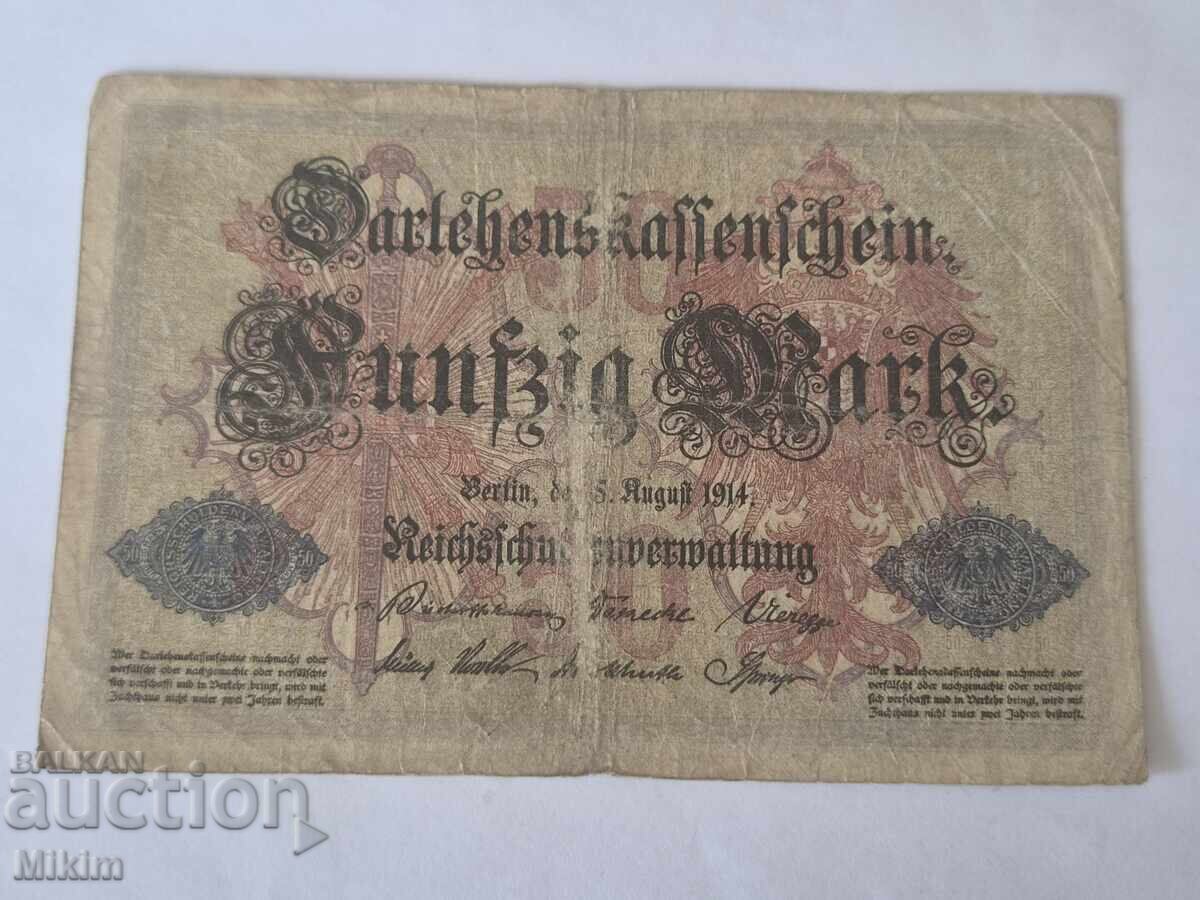 Bancnotă 50 mărci 1914, Germania Bancnotă 50 mărci 1914, Germania