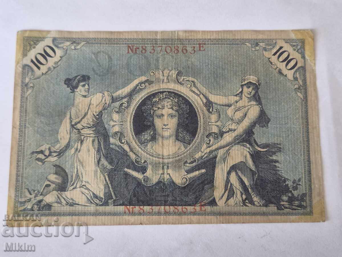 Bancnotă 100 mărci 1908 Germania cu preț € 2.10 | 4.11 BGN