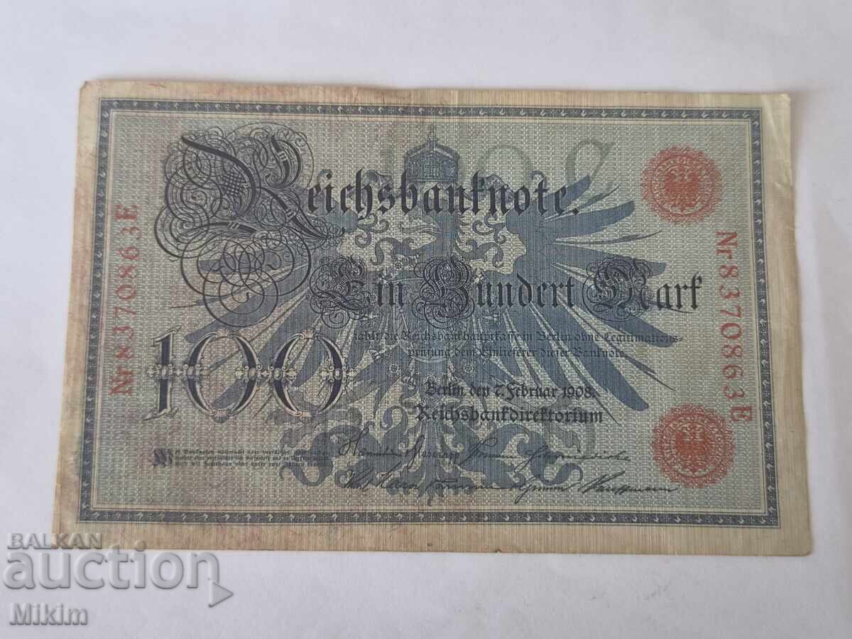 Bancnotă 100 mărci 1908 Germania