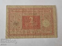 Банкнота 2 марки 1920г. Германия2