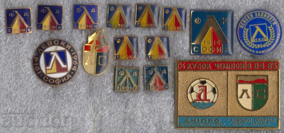 ЛЕВСКИ СОФИЯ 1914 - 15 СТАРИ ФУТБОЛНИ ЗНАЧКИ ЛЕВСКИ СОФИЯ 1914 - 15 СТАРИ ФУТБОЛНИ ЗНАЧКИ