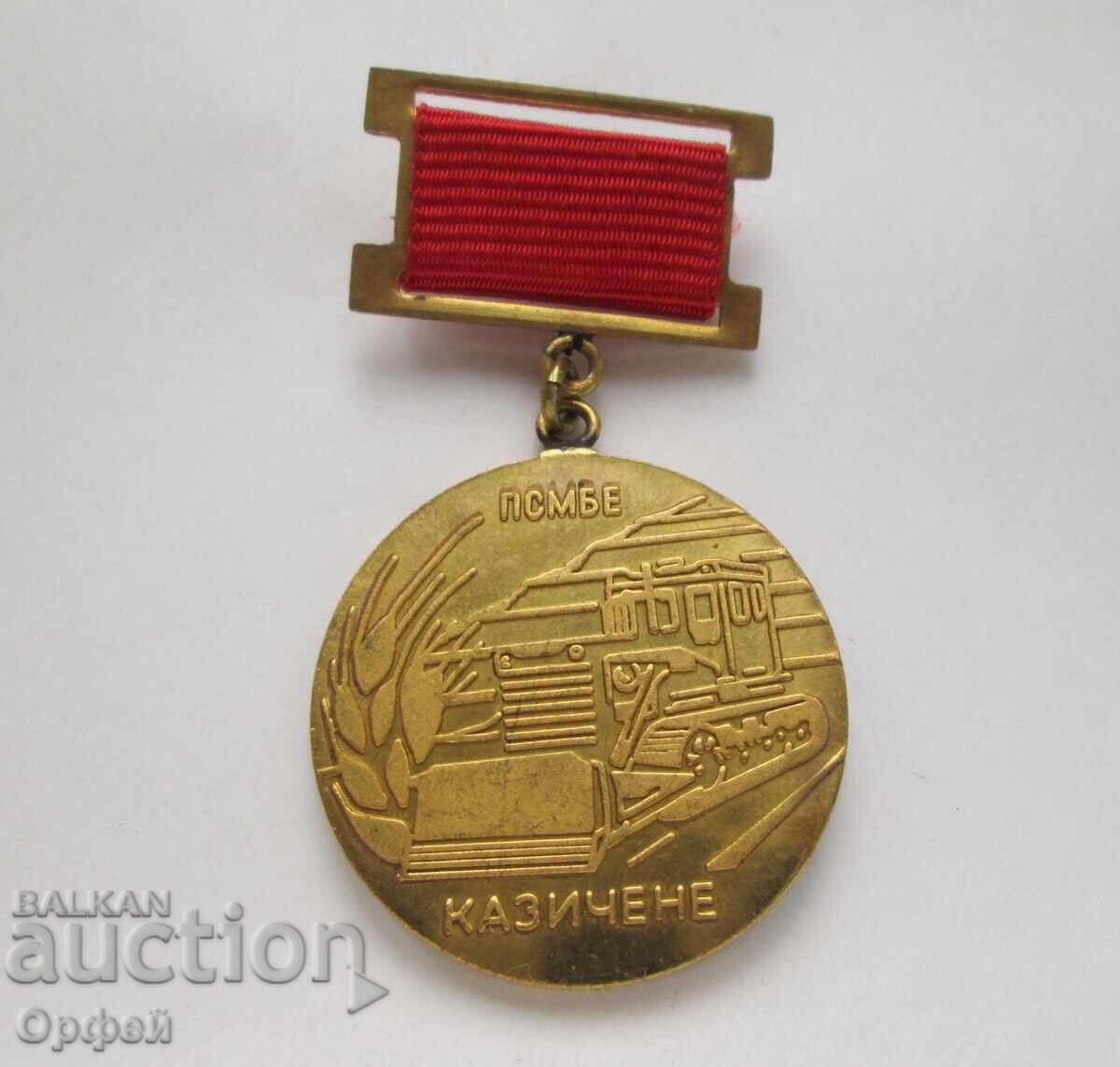 PRB Soc[ialist] old medal honorary badge 25y PSMBE Kazichene
