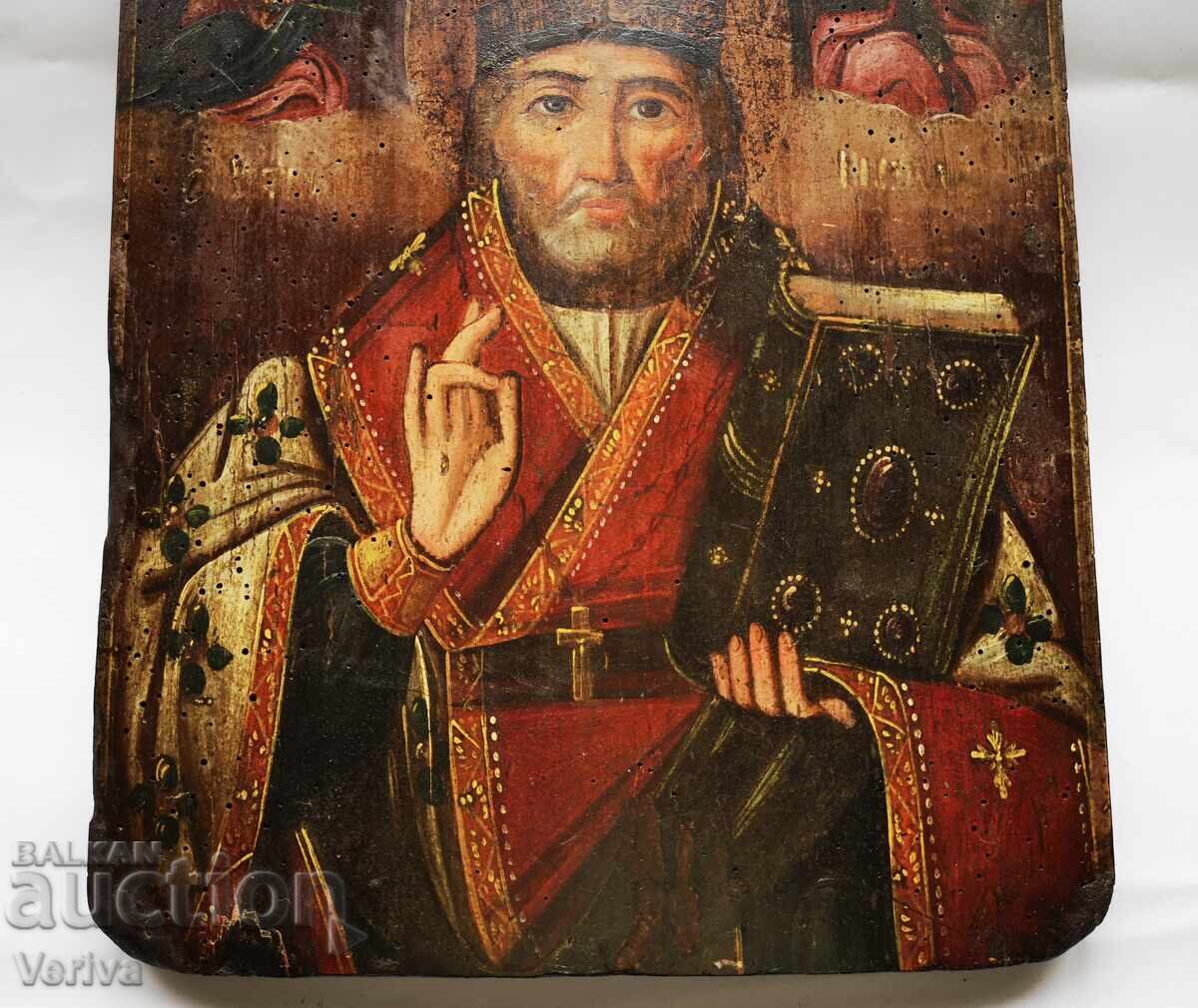 Доставка на Стара Православна Икона Свети Николай , Средата на 19 Век