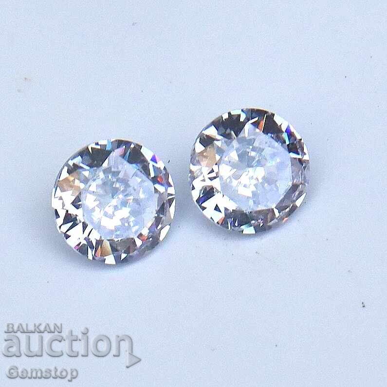 PREȚ DE LICHIDARE! 1.80 ct set safir natural pereche 1ct!
