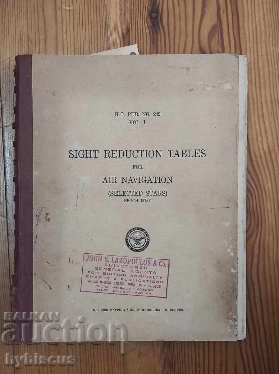 Visibility reduction tables for air navigation