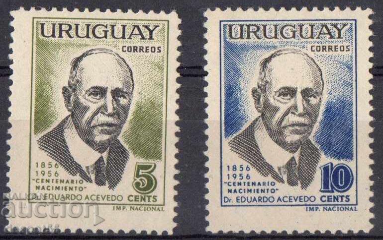 1958 Uruguay. 100 de ani de la nașterea lui Eduardo Acevedo