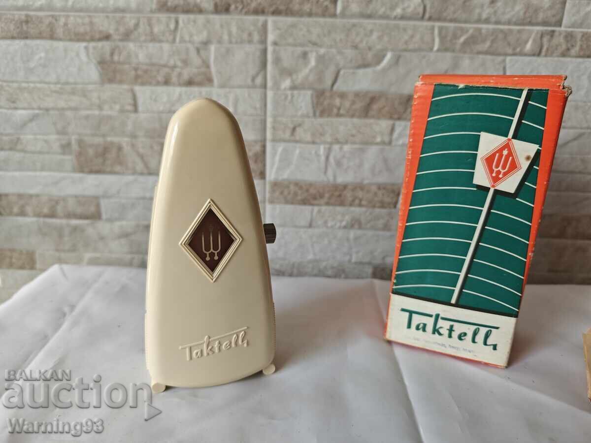 Стар немски метроном - Taktell - Made in Germany - 1970"г. с цена € 40.00 | 78.23 лв.