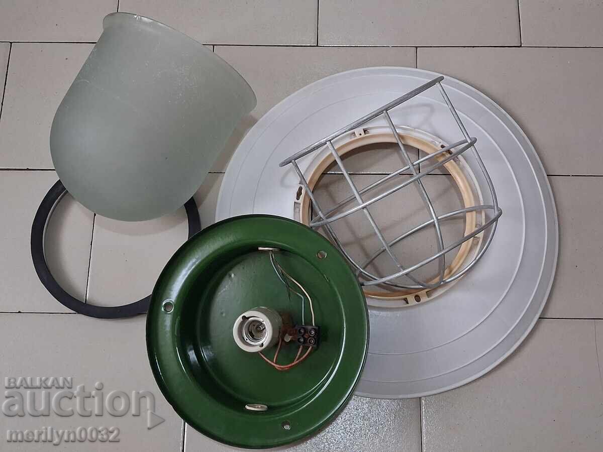 Lampă industrială veche tip cabină, anii '70, RPB - 6