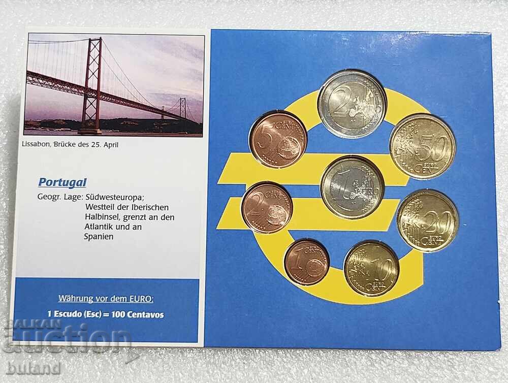 Portugalia UNC SET monede euro 2002 de la 1 Cent la 2 Euro cu preț € 15.00 | 29.34 BGN