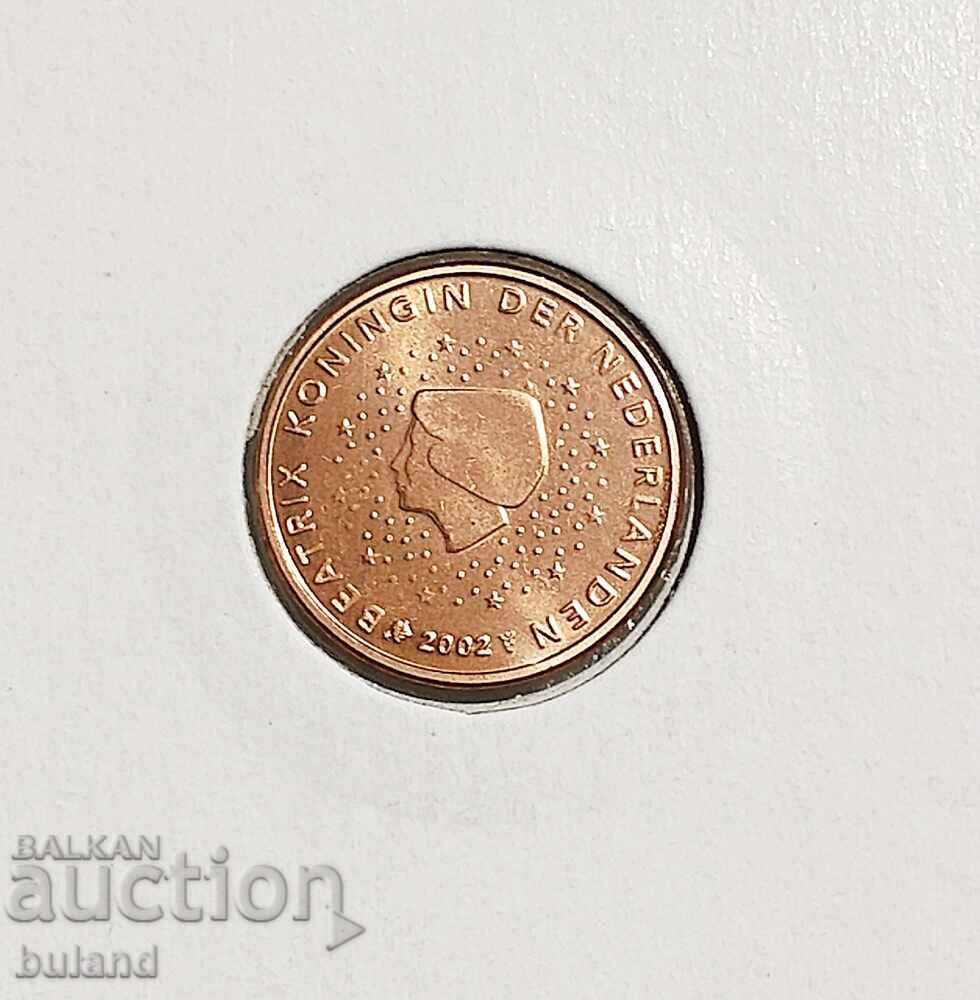 Țările de Jos UNC Monedă Euro 2 Cenți 2002 Euro Cent Olanda