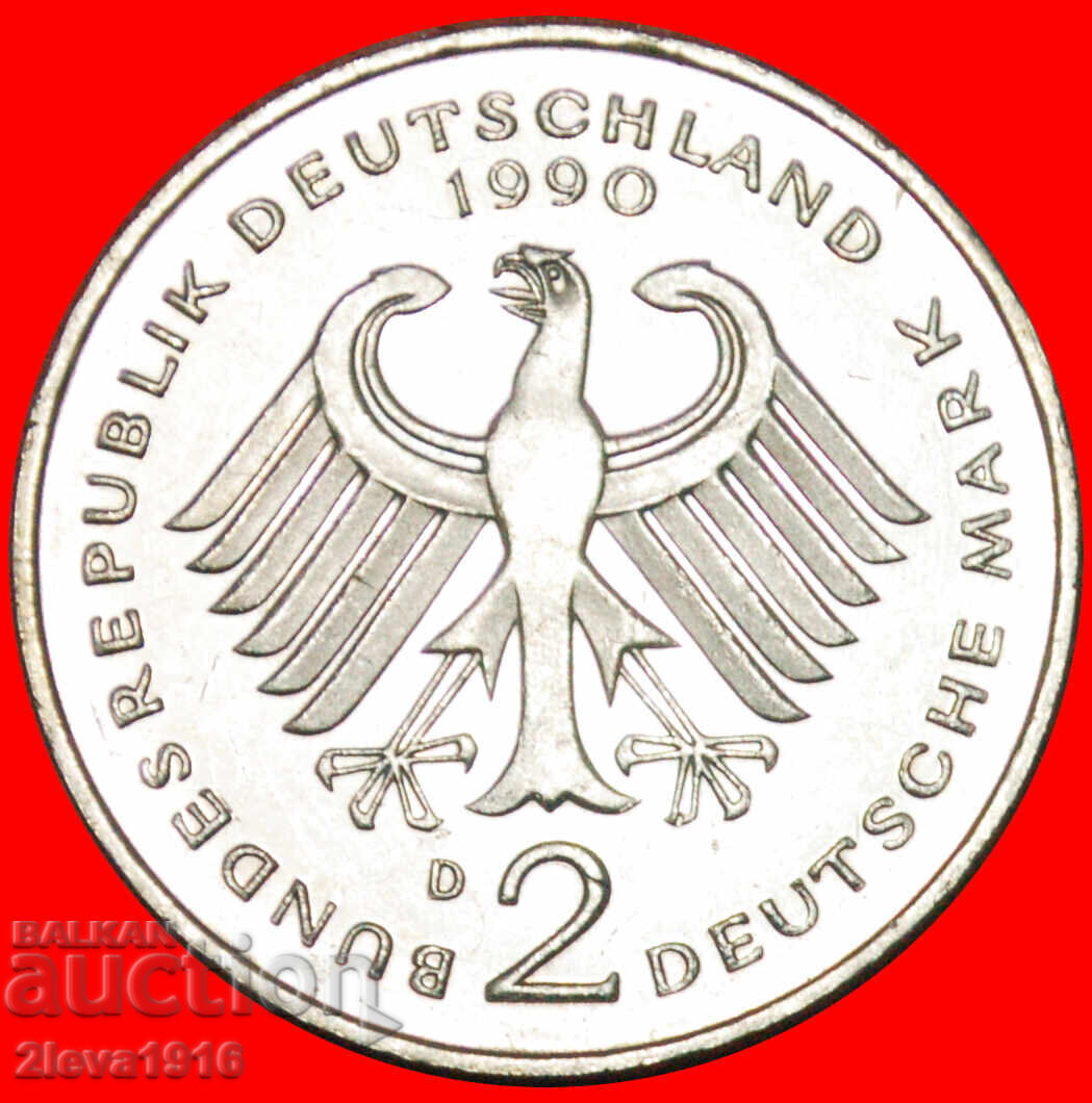 Ⰺ NOT MUSIC STRAUSS 1949-1989: GERMANY★2 MARKS 1990D BAVARIA με τιμή € 4.14 | 8.10 BGN Ⰺ NOT MUSIC STRAUSS 1949-1989: GERMANY★2 MARKS 1990D BAVARIA με τιμή € 4.14 | 8.10 BGN