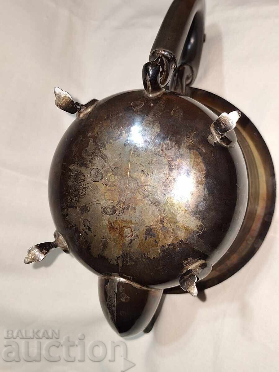 Antique silver teapot - 6