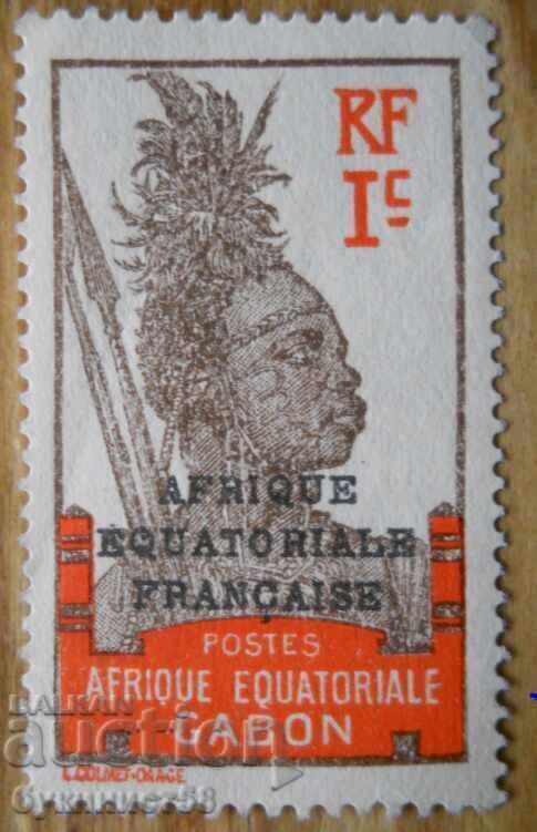 Gabon (protectorat francez) - 1924-31 (supratipar)