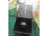 Silver-gold American Swiss ring - new
