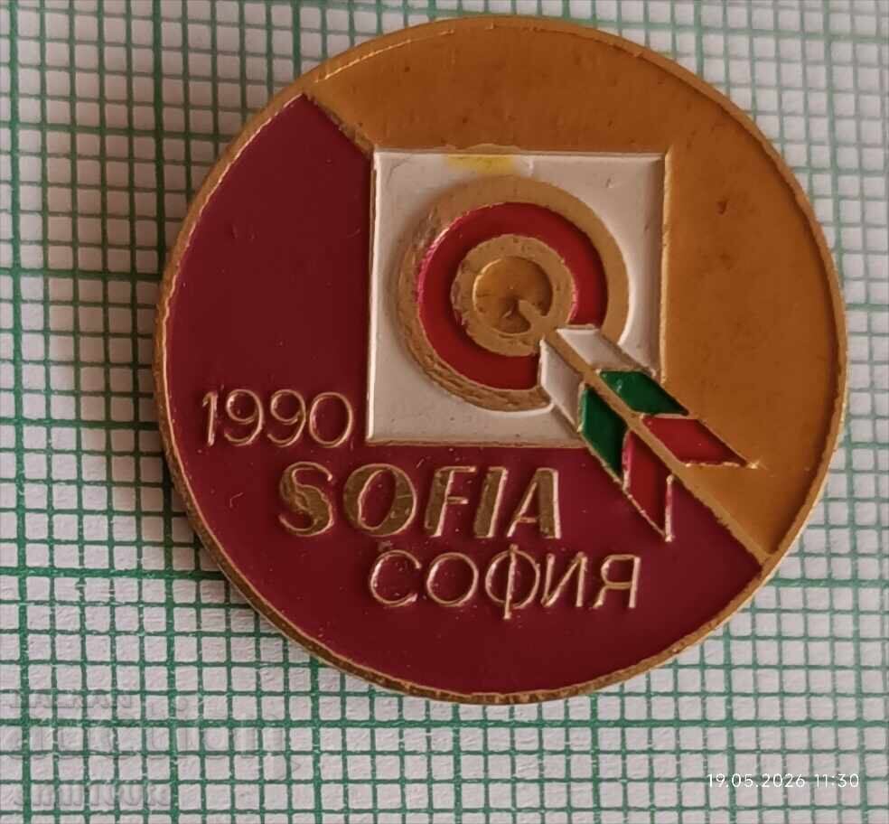Insignă - Competiție Tir cu arcul Sofia 1990 cu preț € 2.00 | 3.91 BGN
