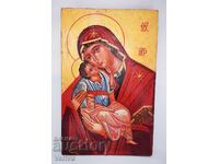 Orthodox Hand-Painted Icon of the Virgin Eleusa