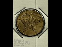 1 cent 1977 Bahamas