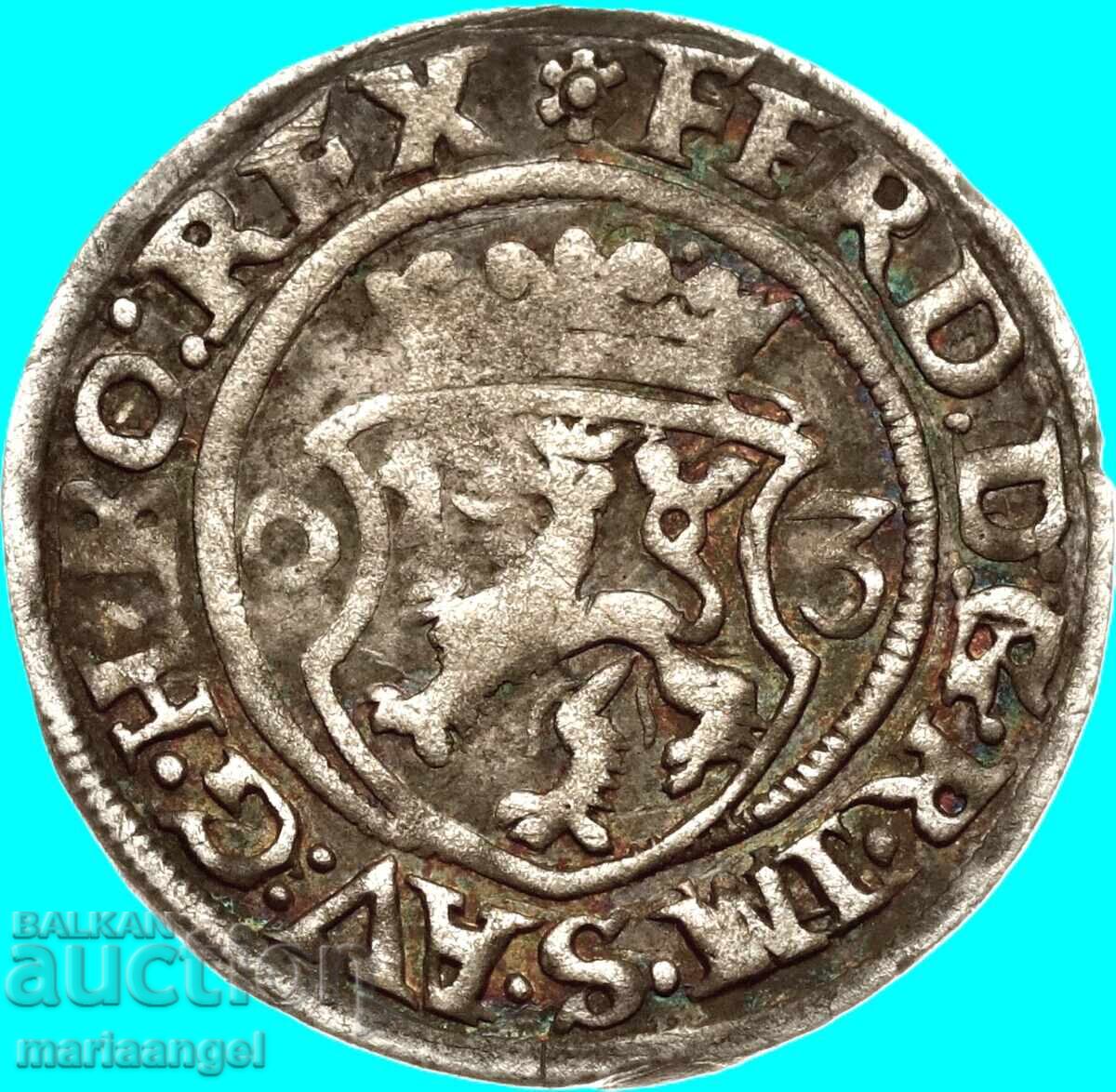 2 kreuzer 1563 Austria Ferdinand Habsburg silver - 6