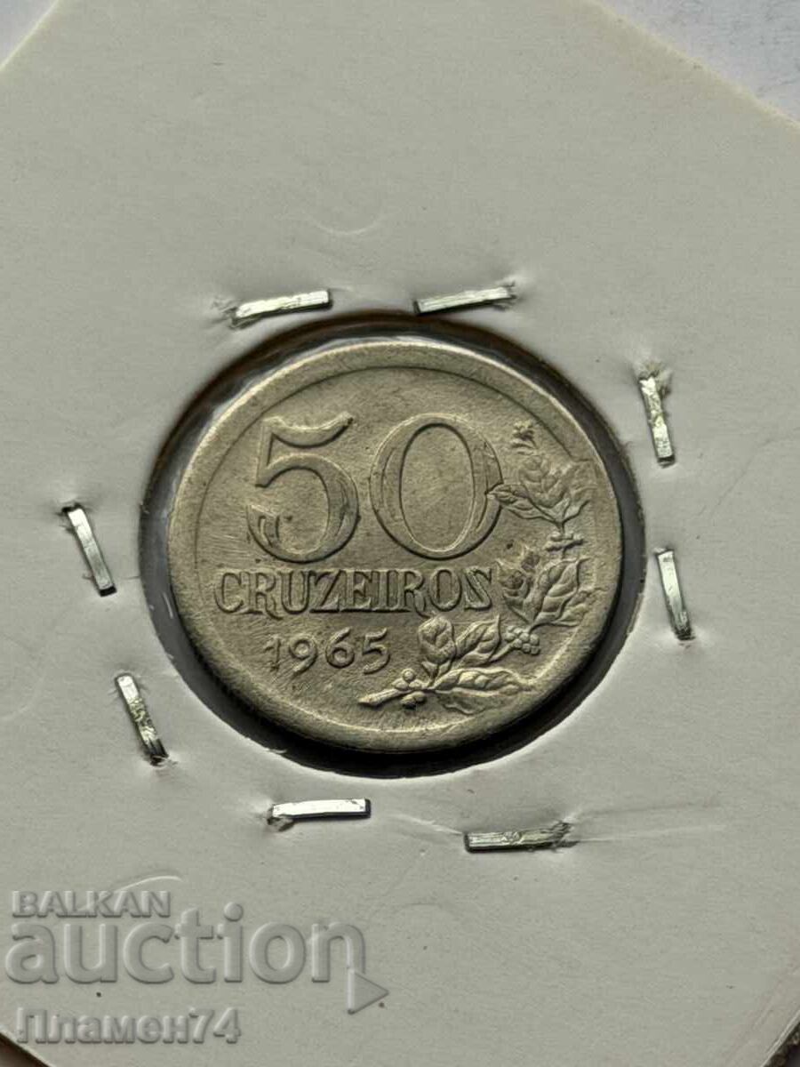 50 cruzeiros 1965 Brazilia