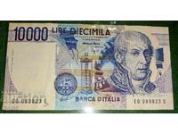 Bancnotă veche rară din Italia 10000 lire 1994