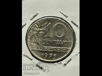 10 сентавос 1975 Бразилия