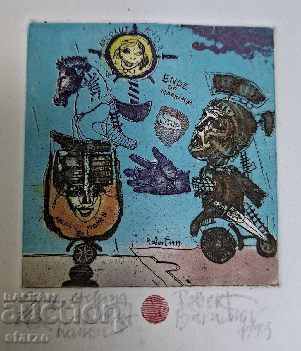 Robert Baramov έγχρωμη οξυγραφία με τιμή € 225.00 | 440.06 BGN