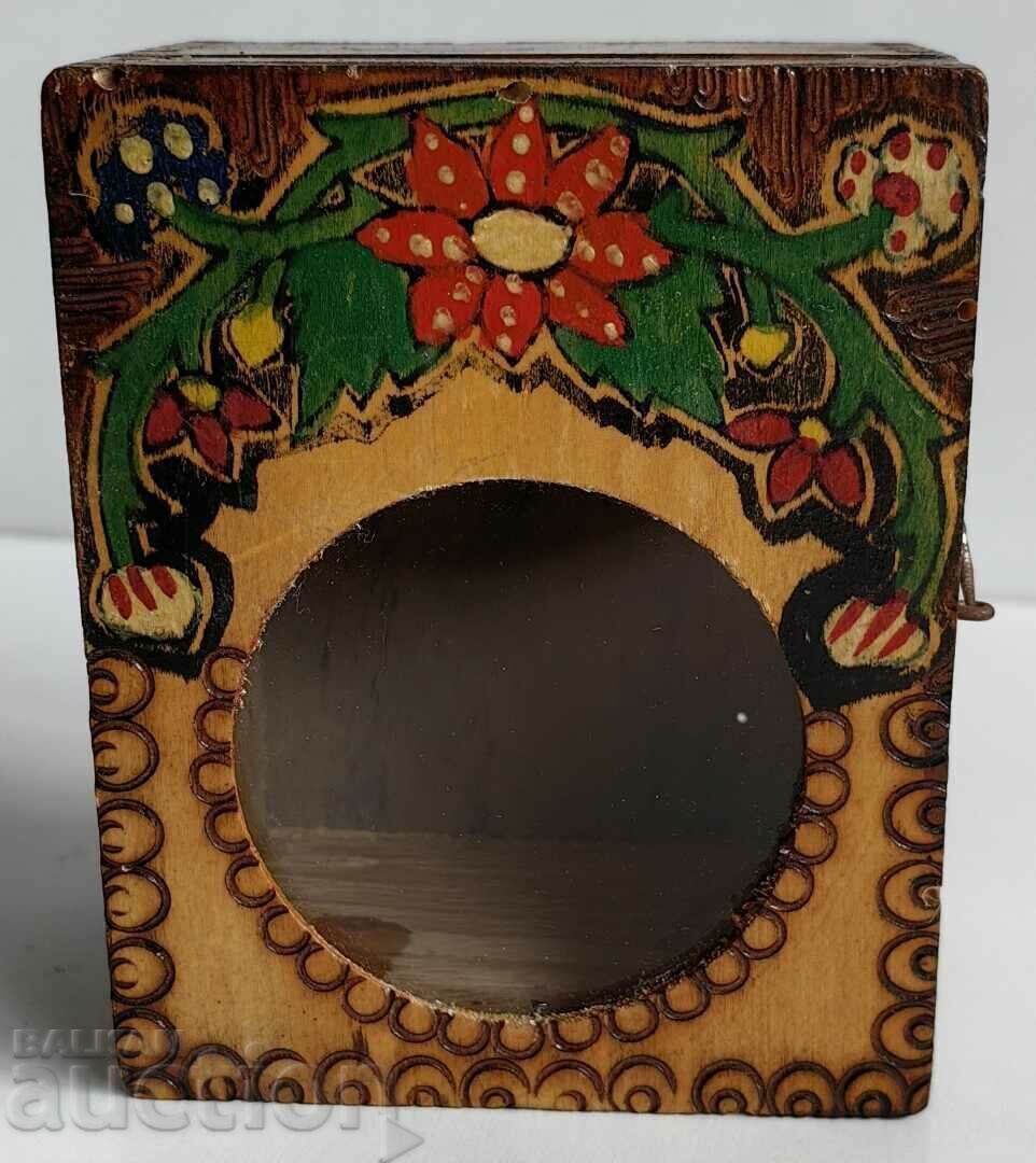 1930s KINGDOM OF BULGARIA UNUSED BOX PLATE ALARM CLOCK