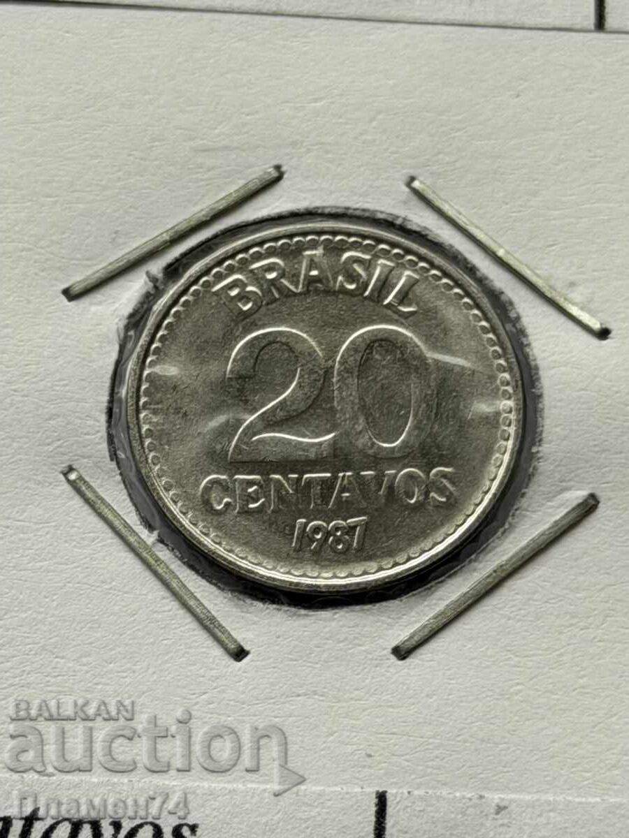 20 centavos 1987 Brazil 20 centavos 1987 Brazil