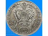 20 кройцера 1787 Австрия В - Кремнитц Йозеф II сребро