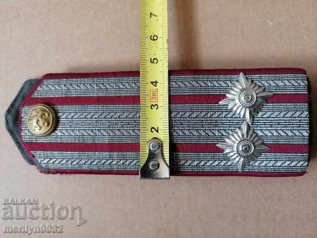 Delivery of Senior officer epaulettes lieutenant colonel from BA uniform, monogram