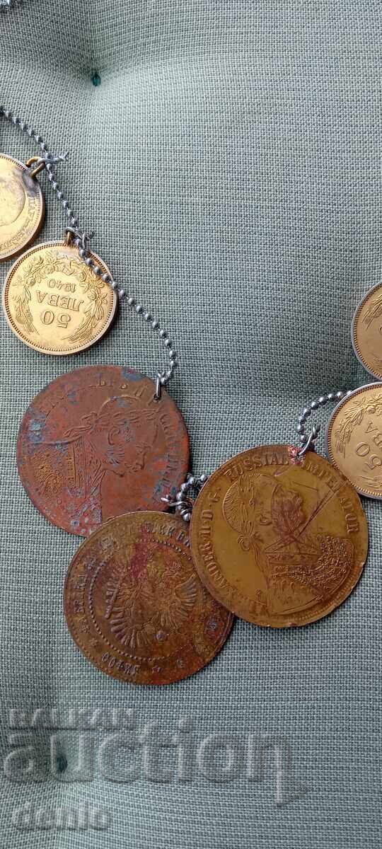 Unique old necklace, coins, jewelry, gold - 5 Unique old necklace, coins, jewelry, gold - 5