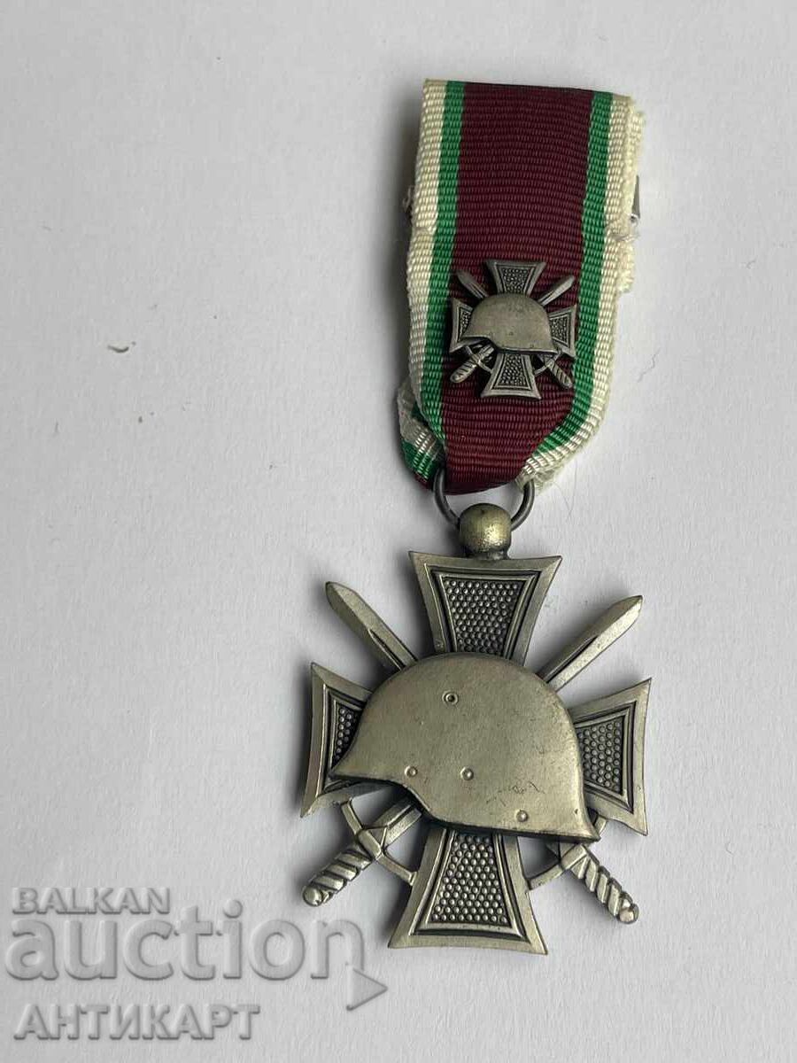 рядък знак орден За вярна служба под знамената с миниатюра