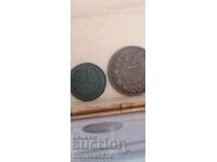 1 и 2 стотинки 1901 година