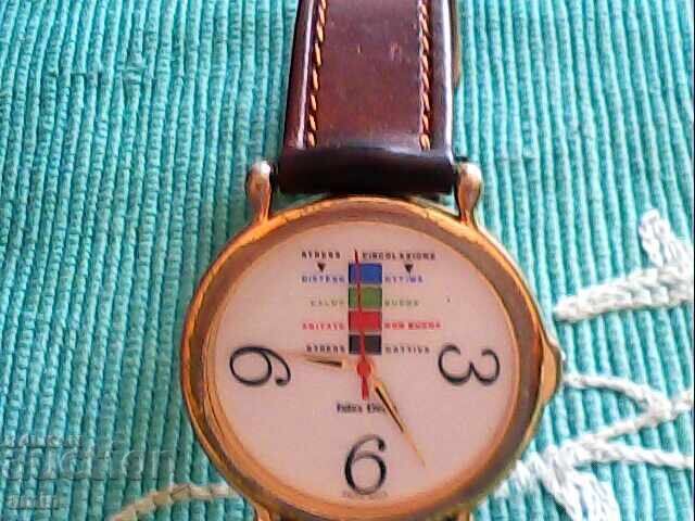 Delivery of Watch works perfectly, old leather strap