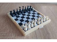 Small retro magnetic chess set for connoisseurs