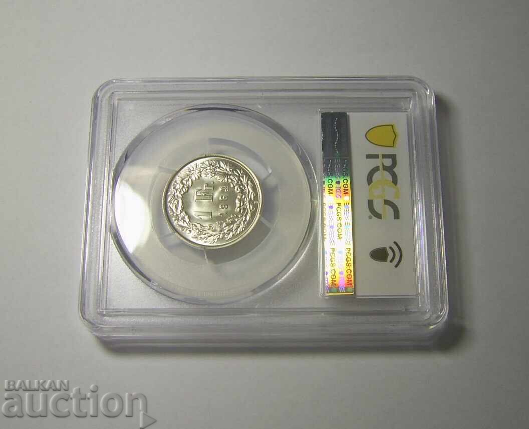 Licitație Elveția 1 Franc 1964 MS67 PCGS