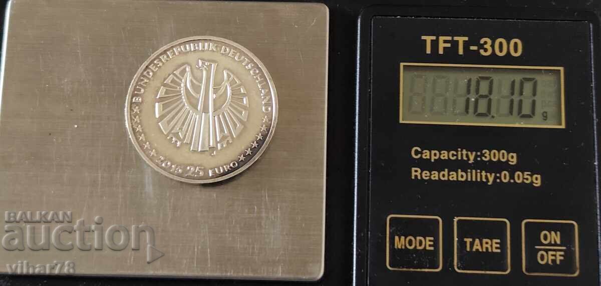 Livrarea Monedă de argint 25 euro