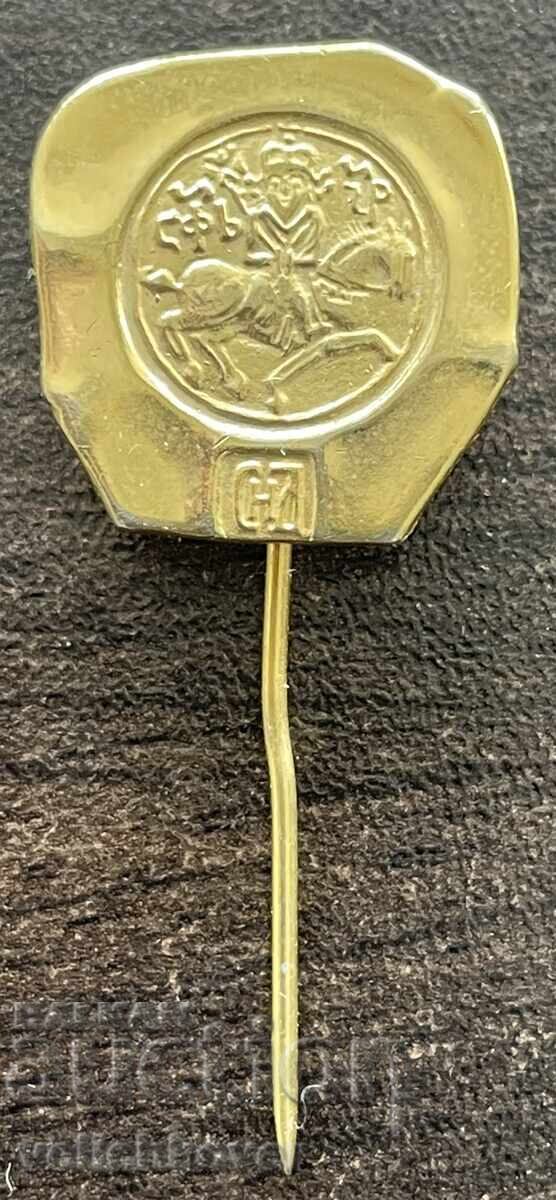 43513 Iugoslavia insignă Societatea Sârbă de Numismatică aurită 43513 Iugoslavia insignă Societatea Sârbă de Numismatică aurită