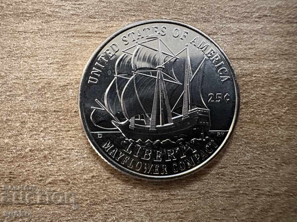 ΗΠΑ - 1/4 δολάριο (2026) - D - 250ή επέτειος - Mayflower