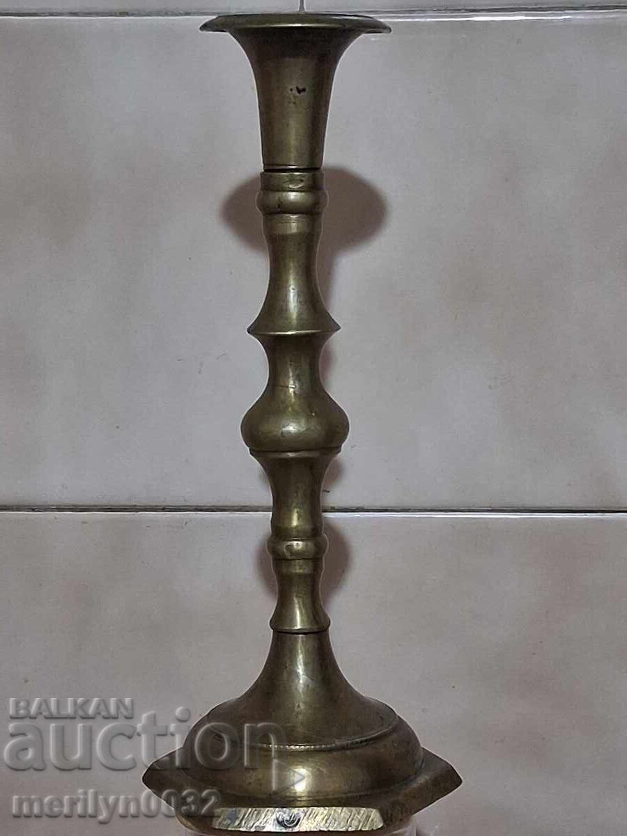 Sfeșnic din bronz perioadă otomană lampă lumânare