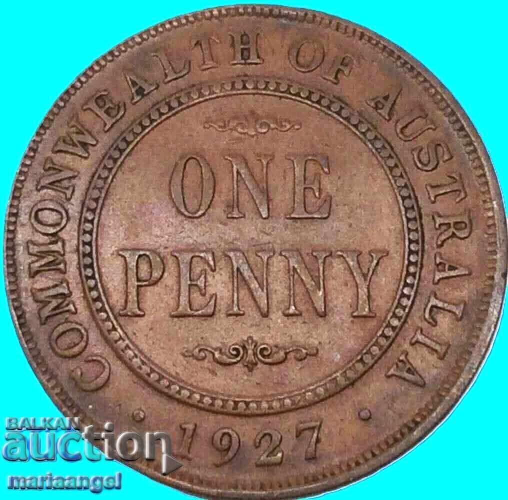 Australia 1 Penny 1927 30mm bronz - 5
