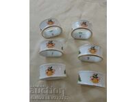 Vintage porcelain napkin rings QUALITY LIMOGES