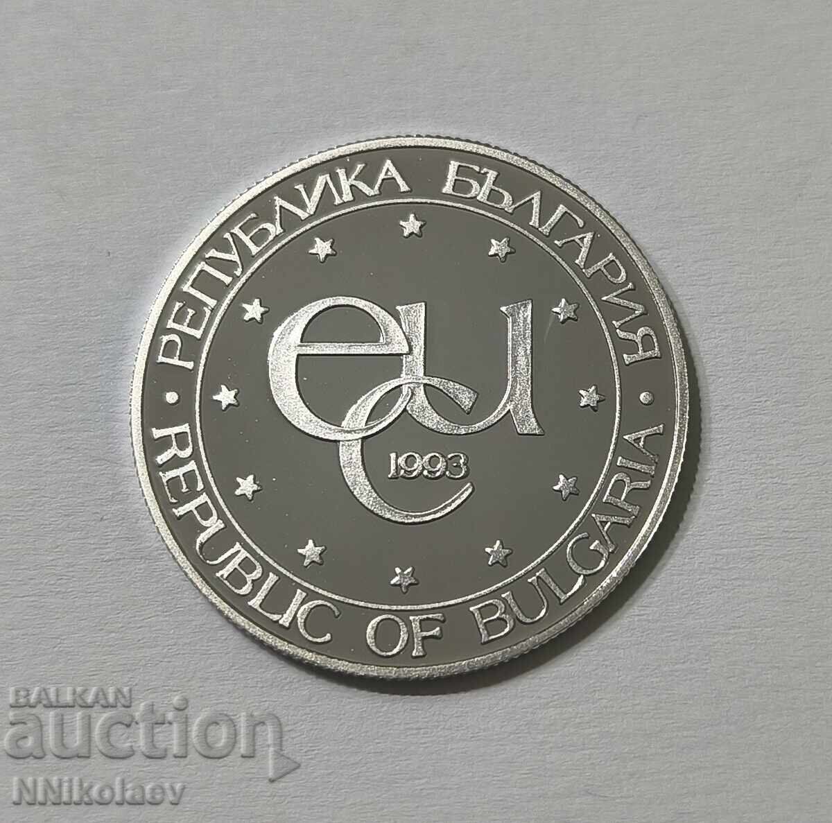 Livrarea 10000 10 000 leva 1993 ECU Desislava Platină UNC