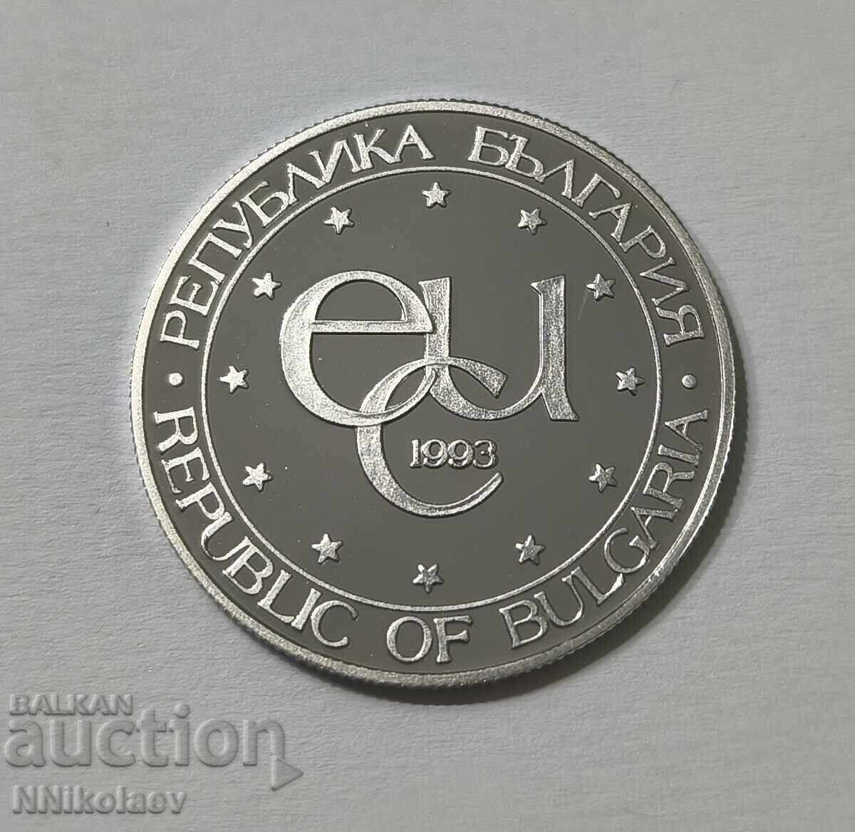 10000 10 000 leva 1993 ECU Desislava Platină UNC - 5