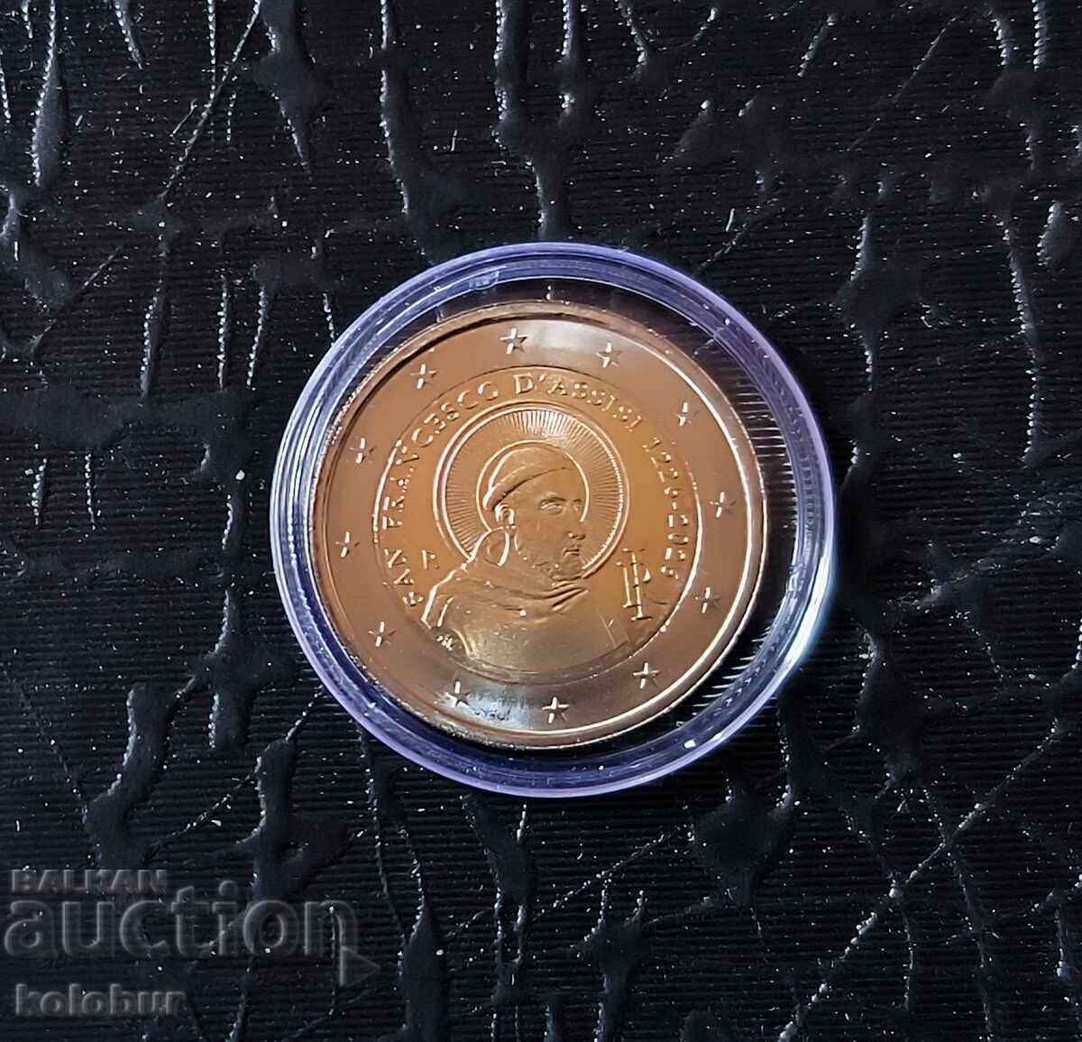 Italia 2 euro 800 ani Sf. Francisc 2026 UNC