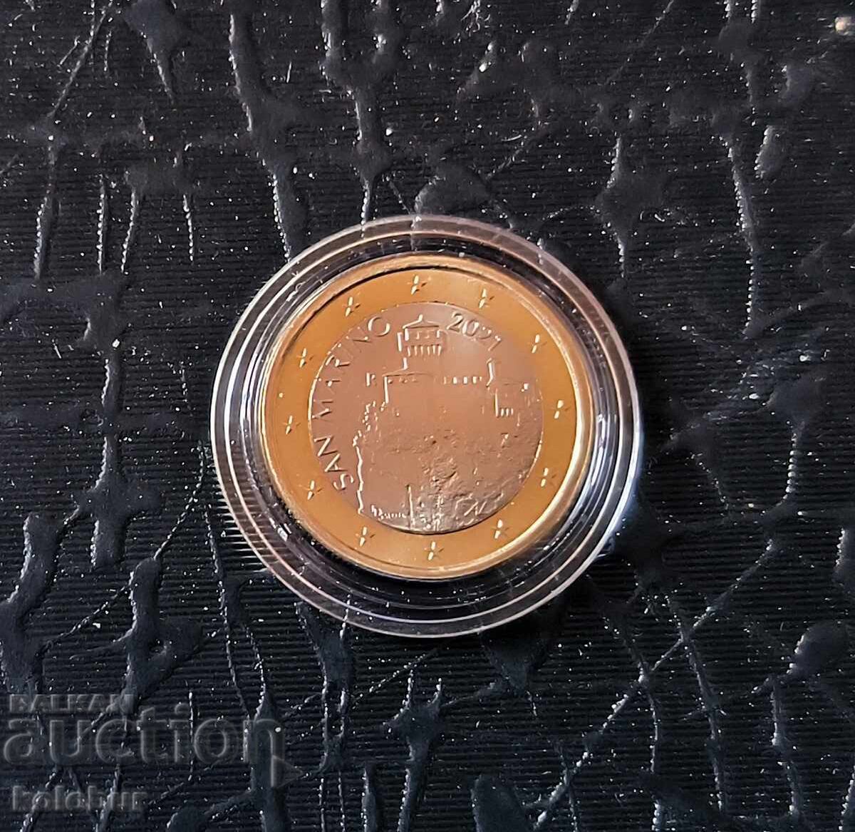 San Marino 1 euro 2021 UNC