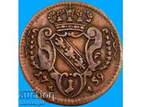 1 pfennig 1759 Austria imp. Franz Stefan 2,50g - rar