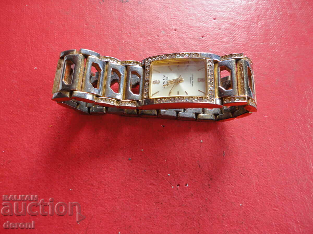 Ceas placat cu aur Omax cu cristale Swarovski - 7