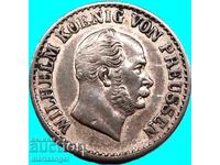 1 groș 1870 Germania Prusia Kaiser Wilhelm